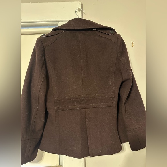 J. Crew Women’s Dark Brown Pea Coat - Picture 3 of 4